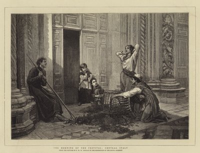 De ochtend van het festival, Centraal-Italië door Frank William Warwick Topham